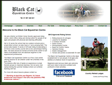 Tablet Screenshot of blackcatequestriancentre.co.uk